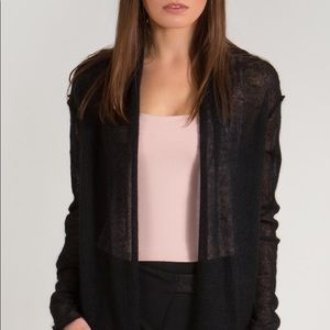 TALULA - black mohair cardigan